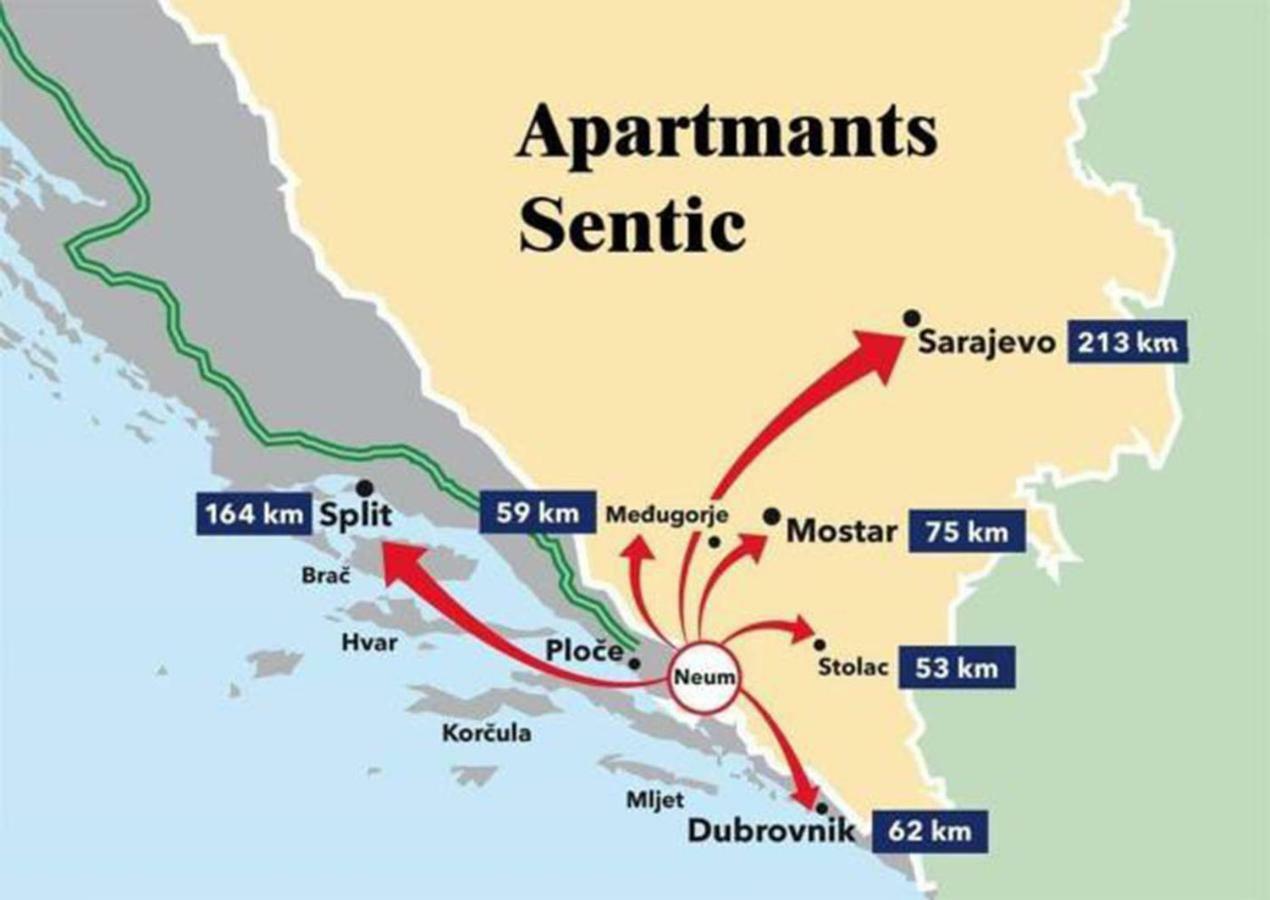Apartments Sentic Neum Ngoại thất bức ảnh